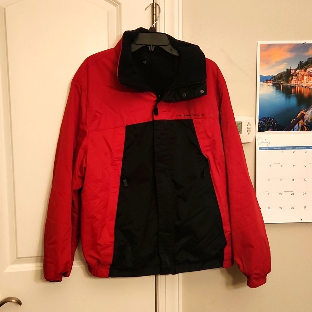 Nautica Competition Women's Red & Black Waterproof Winter Coat Size XL